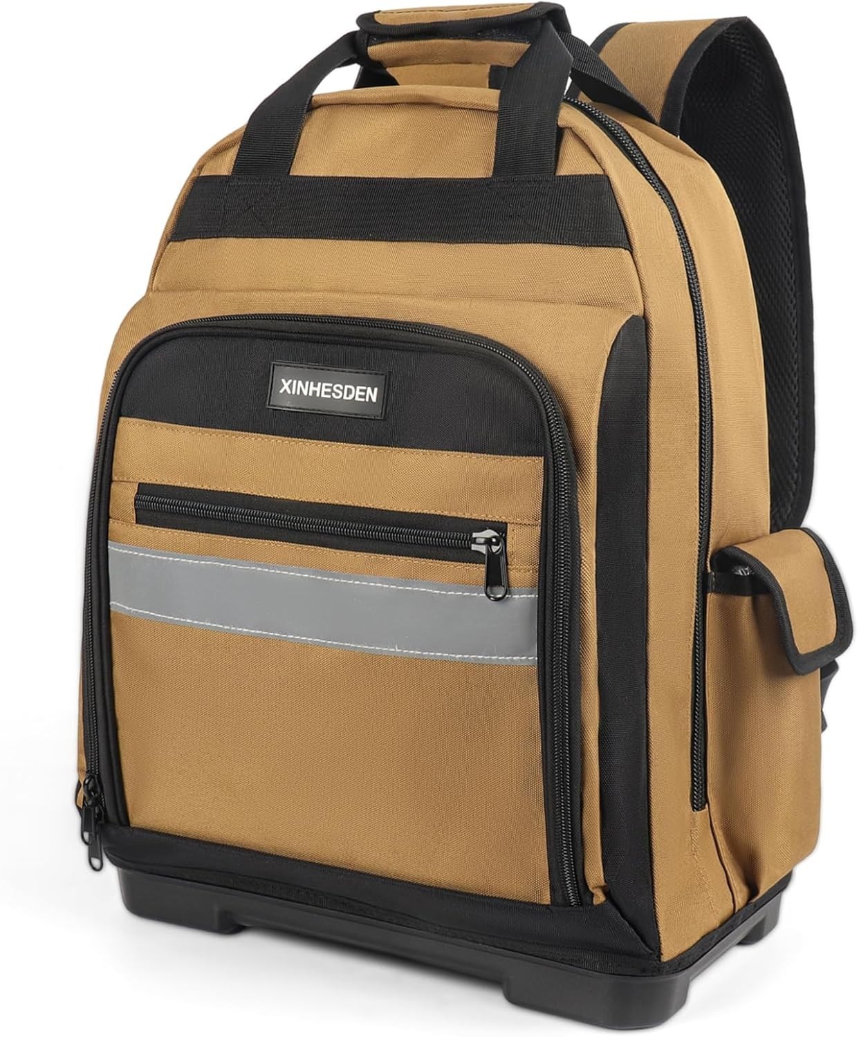 Tool Bag Backpack, Heavy Duty Tool Backpack Bag with Waterproof Molded Base, Ele