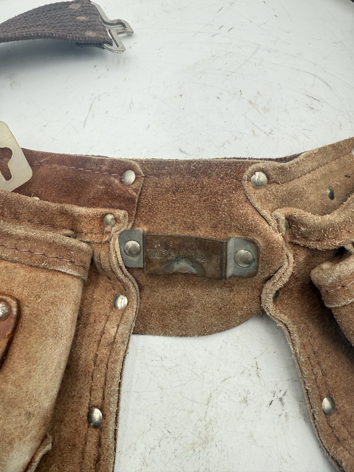 Vintage Black & Decker Leather Tool Belt A370X-SP Dual Pouches