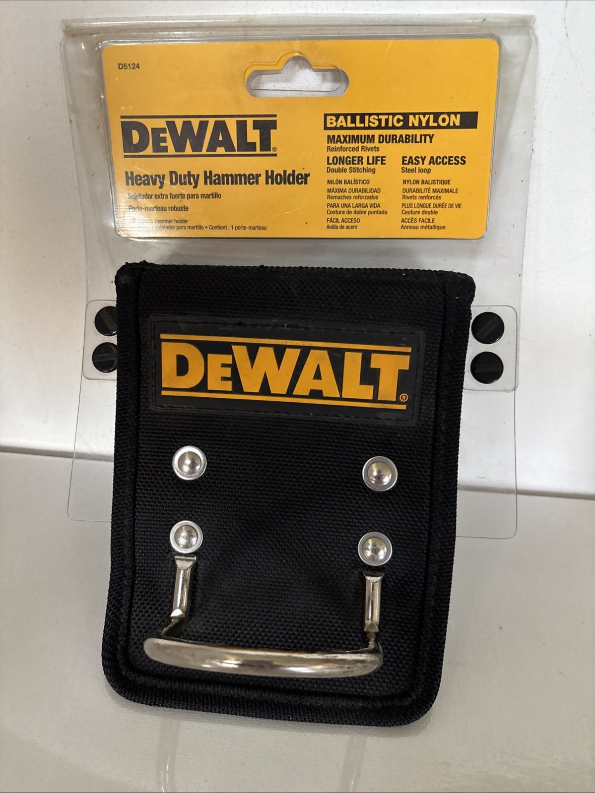 DeWALT D5124 Heavy Duty Hammer Holder BALLISTIC NYLON Brand New