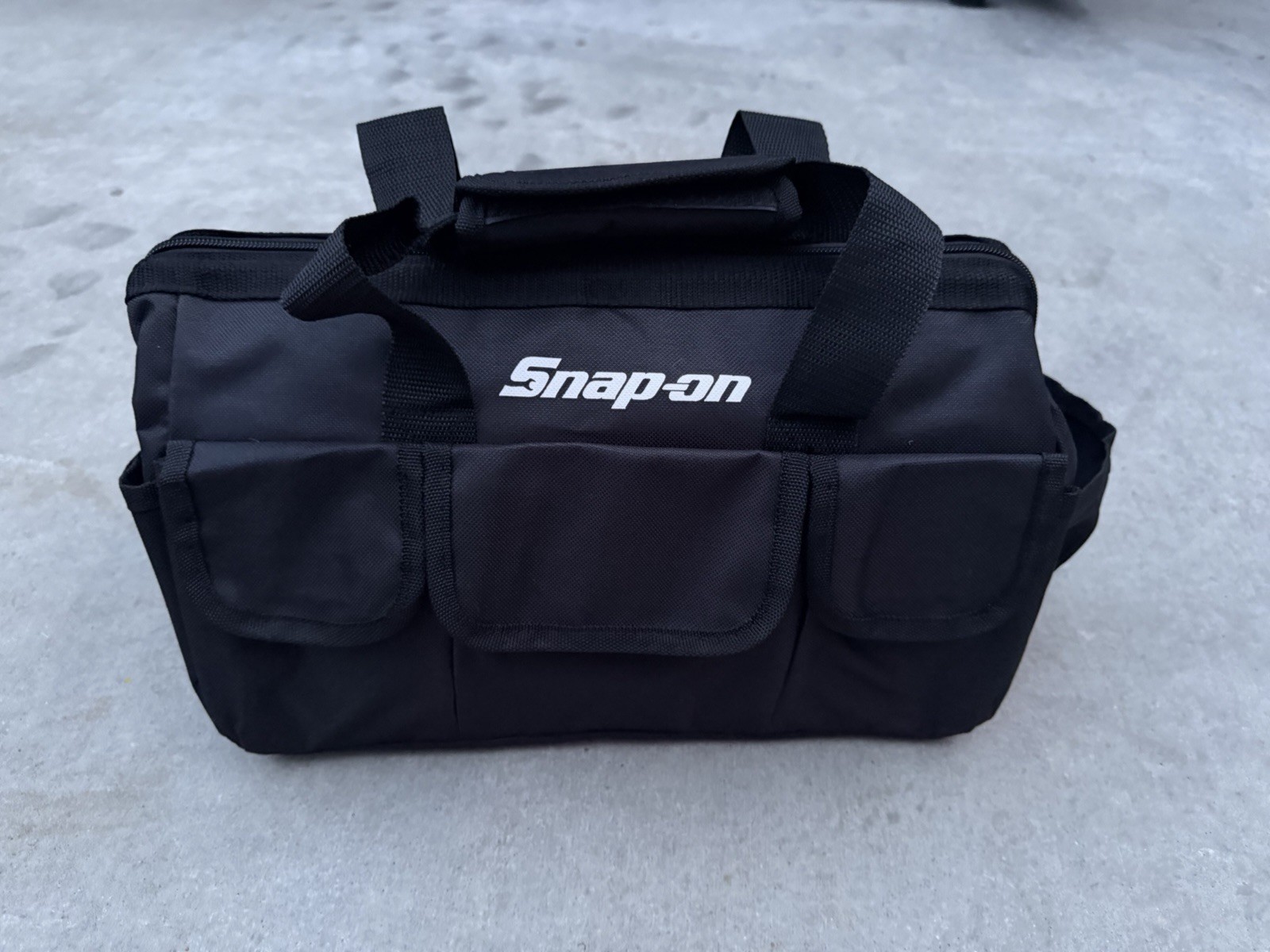 Snap On Tools Large Tool Bag Travel Carry Case Snap-On Racing Tool Black