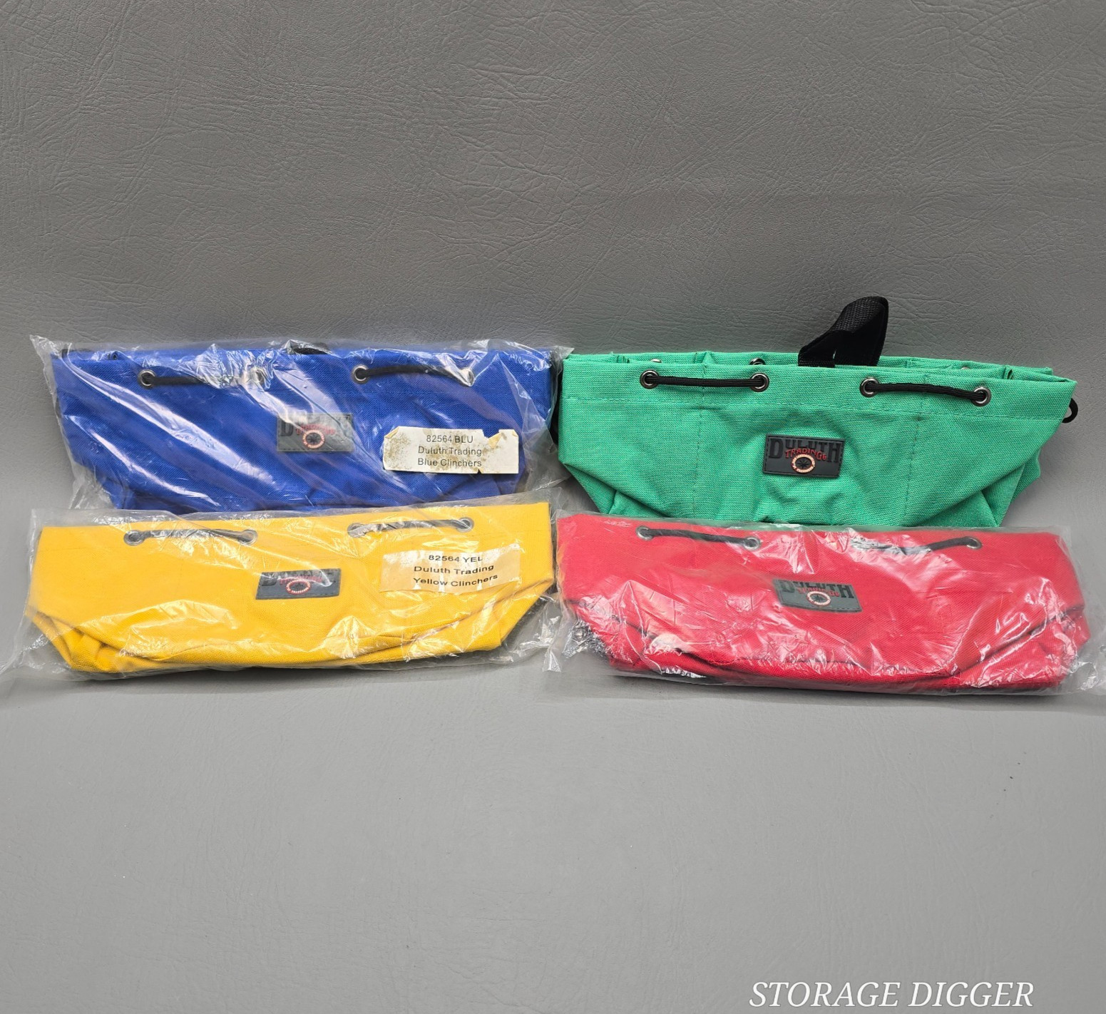 NEW Set of 4 Duluth Trading Clinchers 6 Pocket Tool Utility Storage Bags #82564