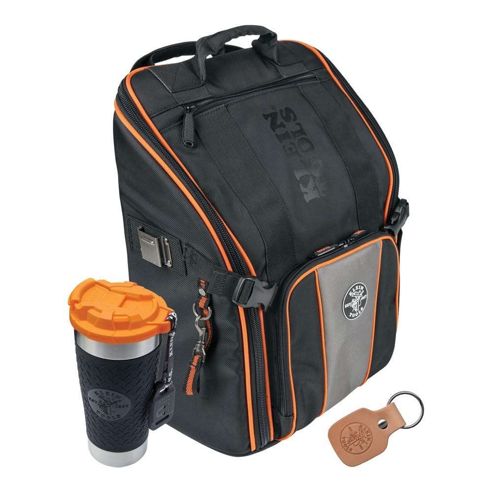 Klein Tools 3 Piece Tradesman Pro Backpack Kit with Tumbler and Keychain