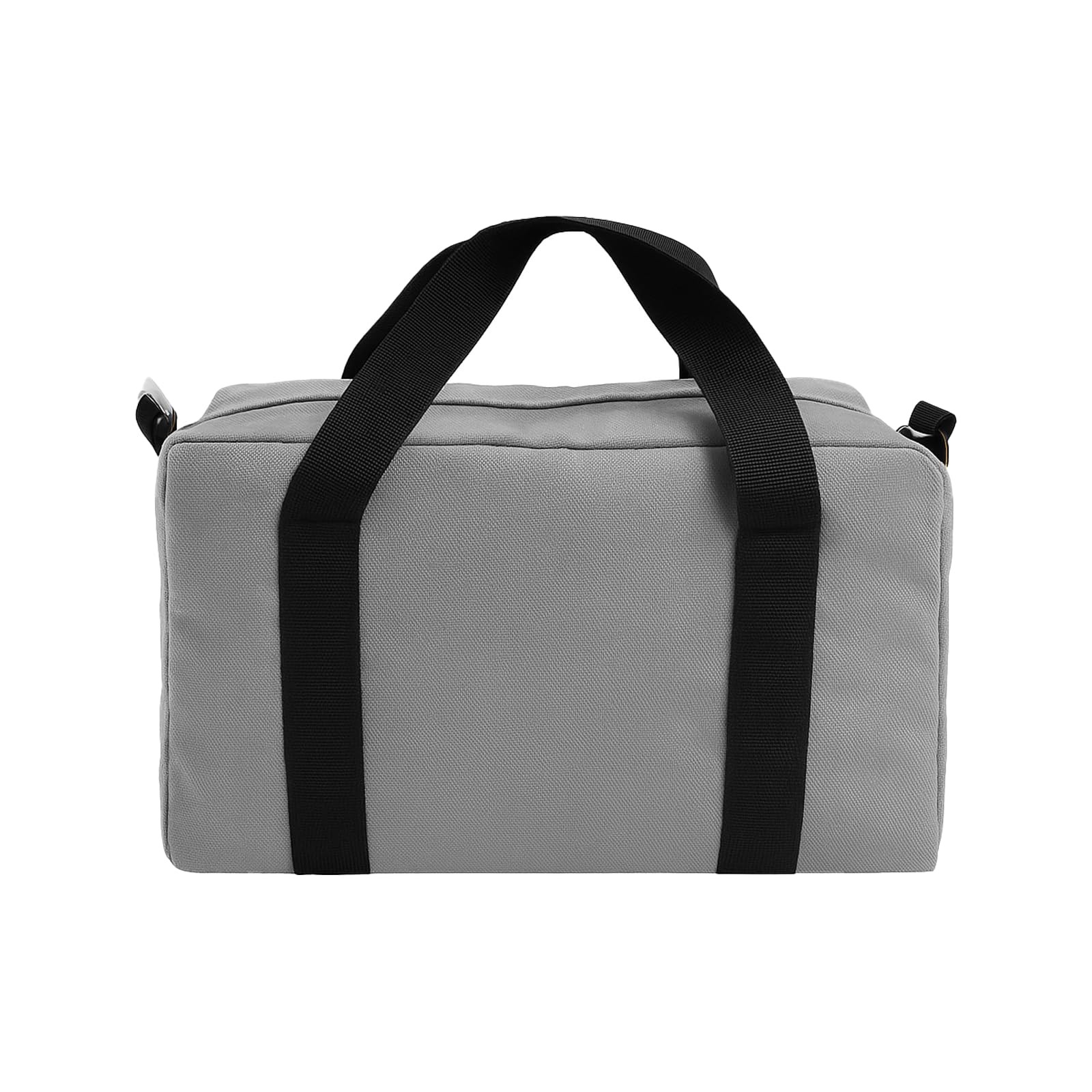 Canvas Tool Bag Wide Mouth Organizer Storage Handbag 12 Inch Gray