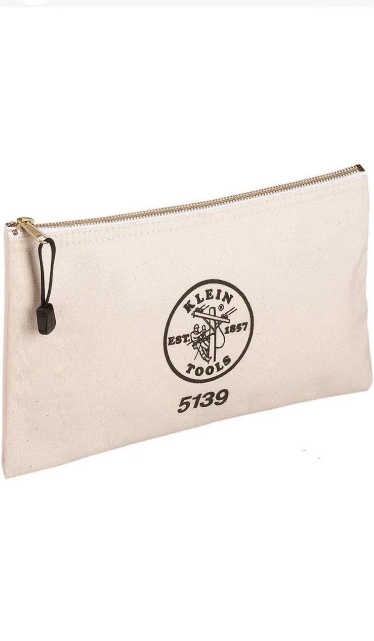 Canvas Zipper Bag Klein Tools 5139