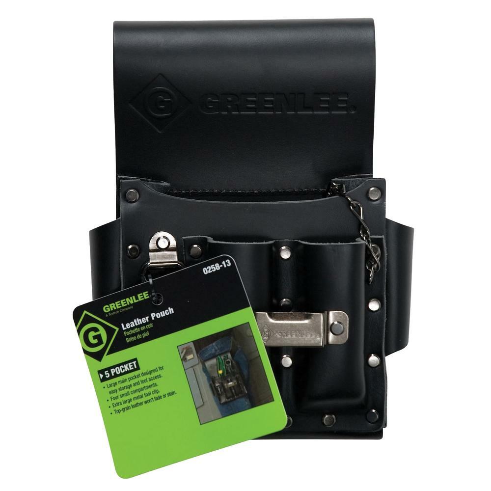 Greenlee 0258-13 5-Pocket Leather Tool Pouch