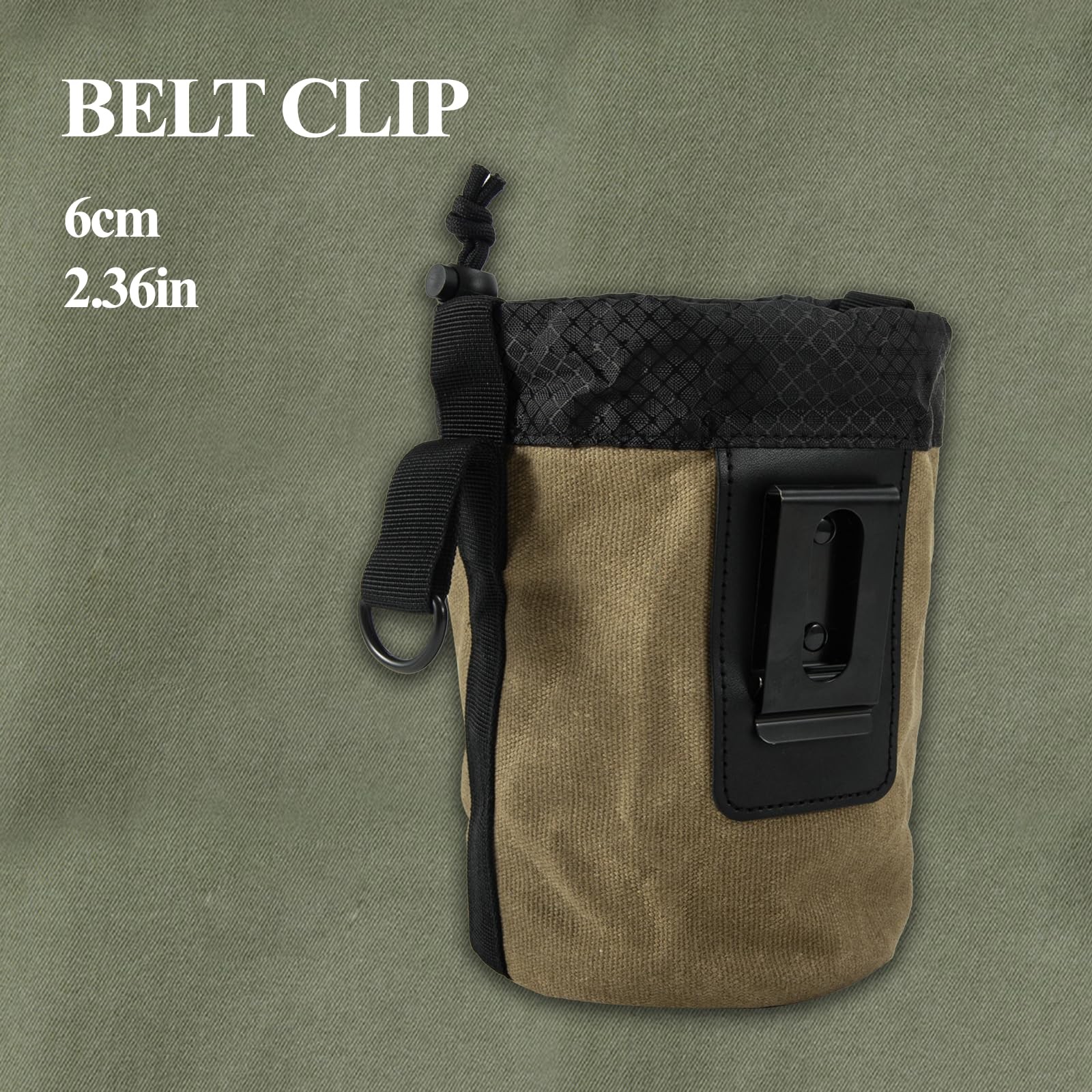 Nail/Screw Work Pouch,Metal Clip-On Tool Pouch for Tools Screws and Nails,Ideal