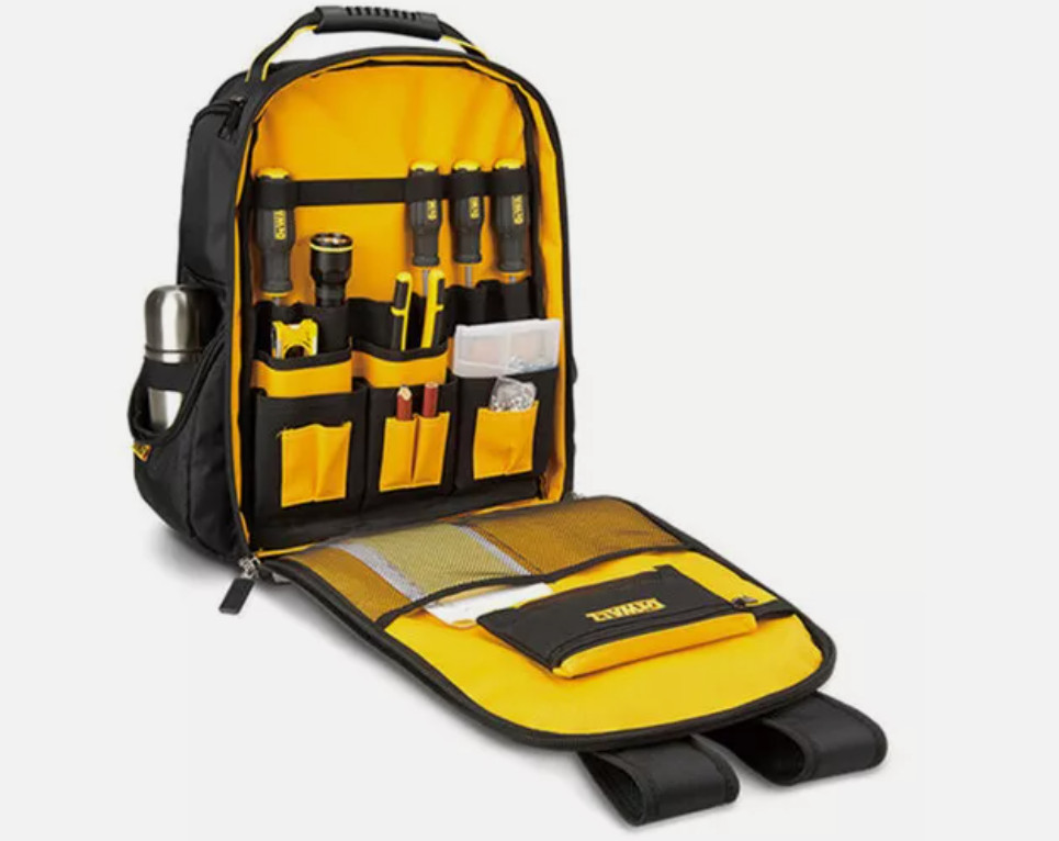 Genuine DeWalt Work Hand Tool Bag Backpack Rucksack Storage 76 Pocket DWST82927