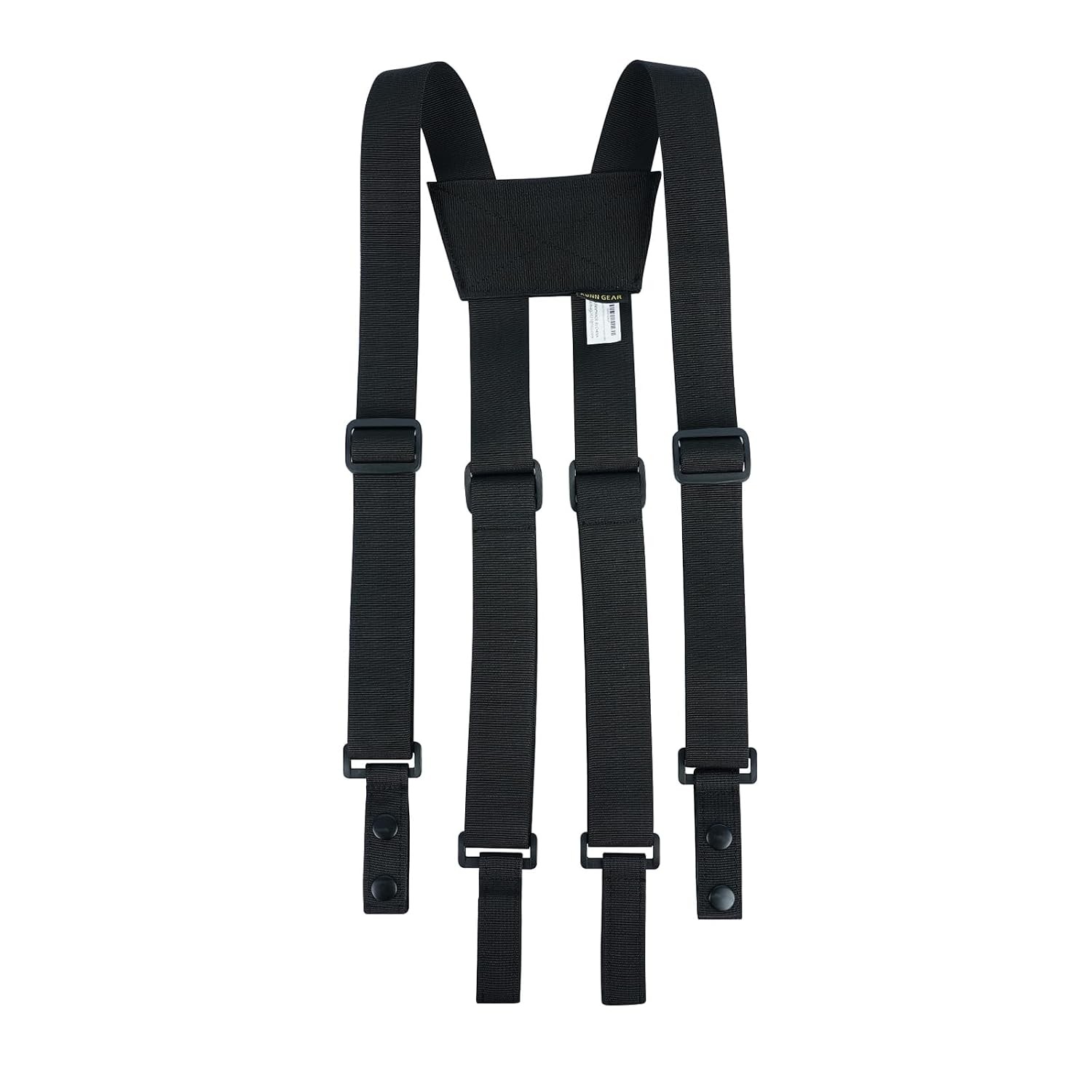 Adjustable Tactical Suspenders for Men Police Duty Belt Harness Black 1.5 Inch