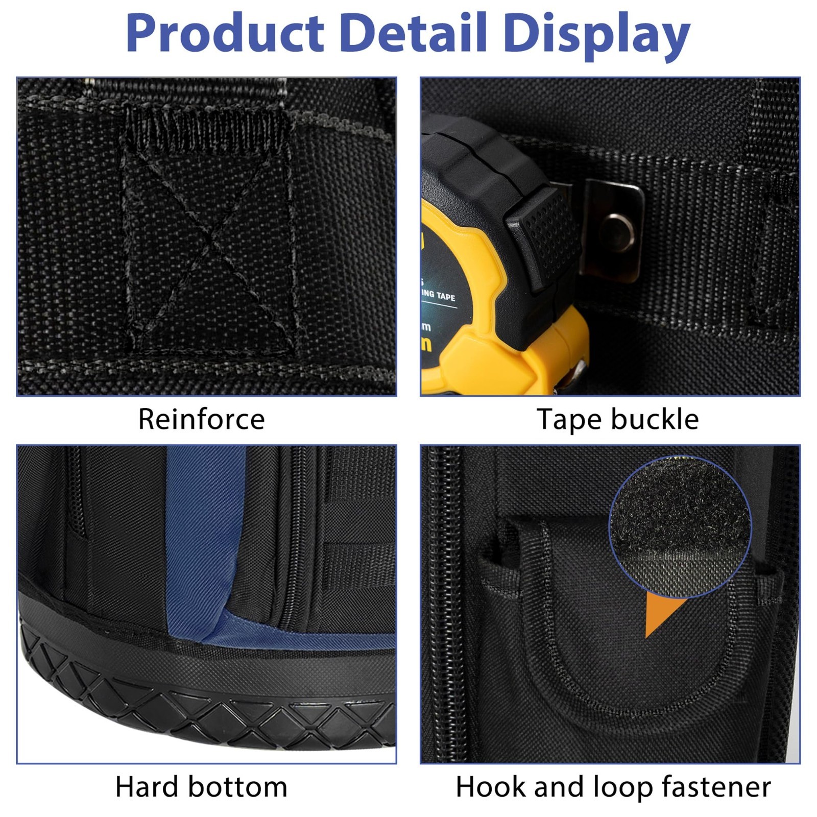 Heavy Duty Tool Backpack 17″ – Water-Resistant Multi-Pocket Bag for Electricians