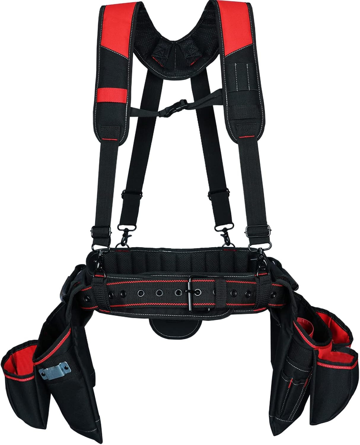 Carpenter Tool Belt with Suspenders Pro Framer Suspension Tool Rig for Construct