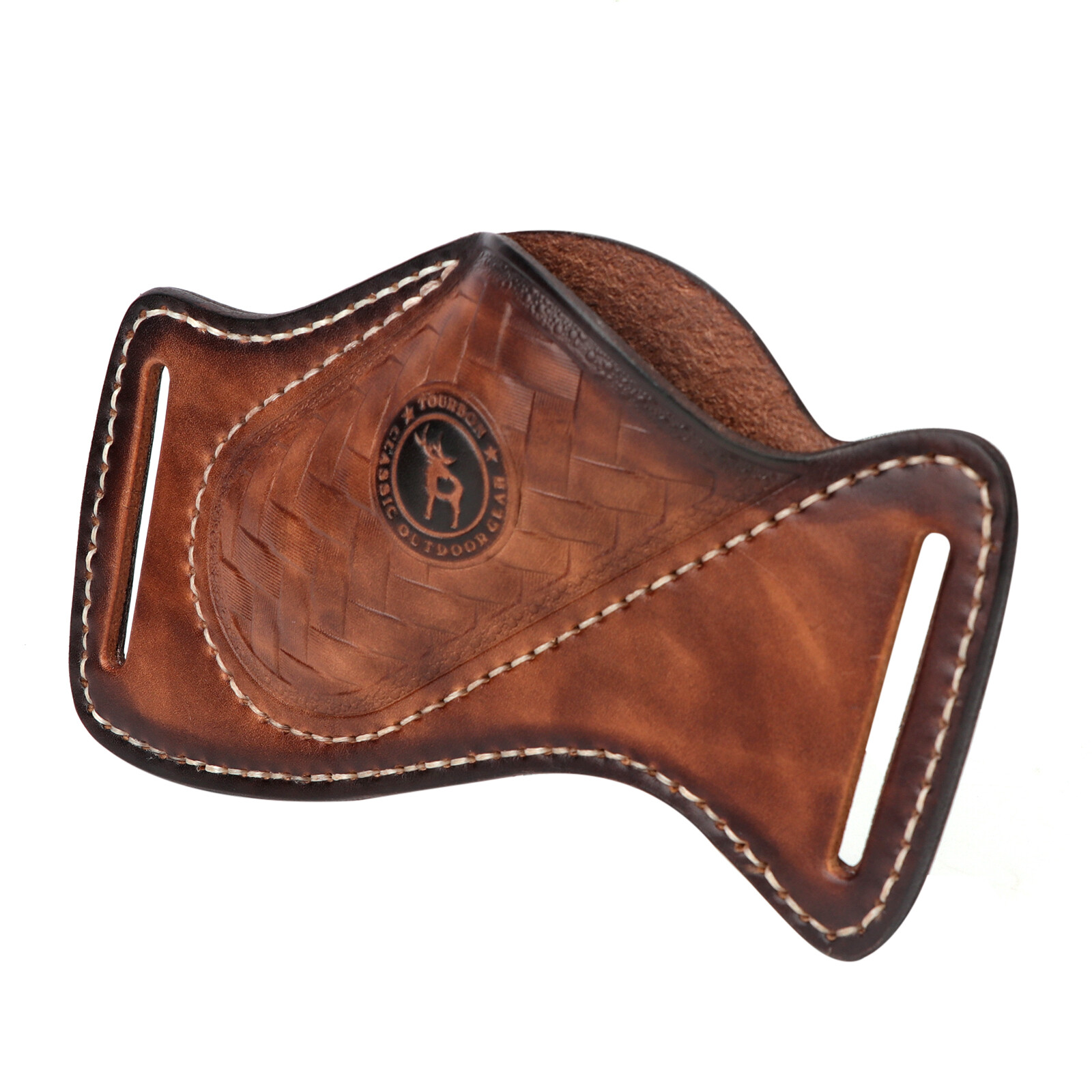 TOURBON Leather Sheath for Camping Knife – Belt Holster Pouch for EDC Pocket