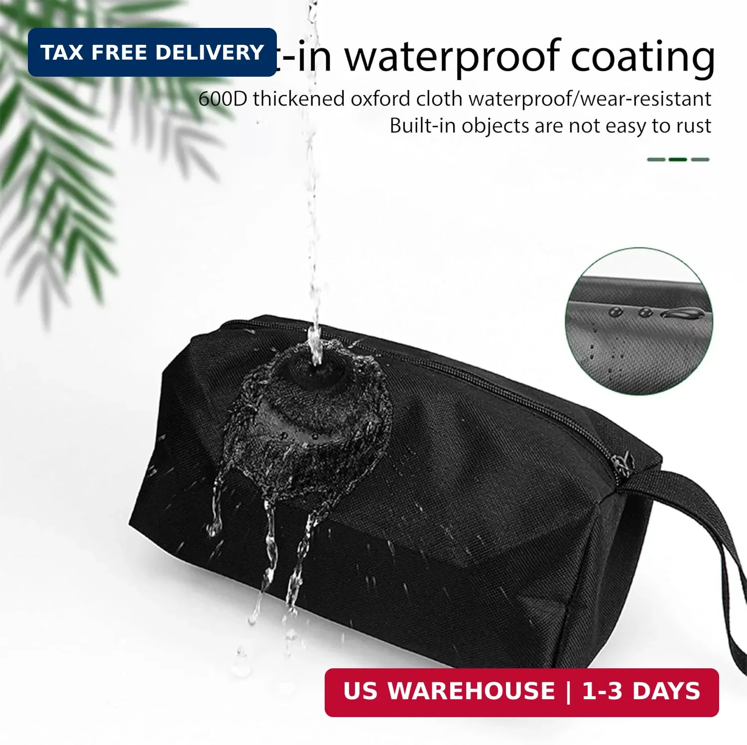 Tool Pouch Bag 2 Pcs Canvas Tool Pouch,Multi-Purpose Tool Bags, Multi-Purpose Sm