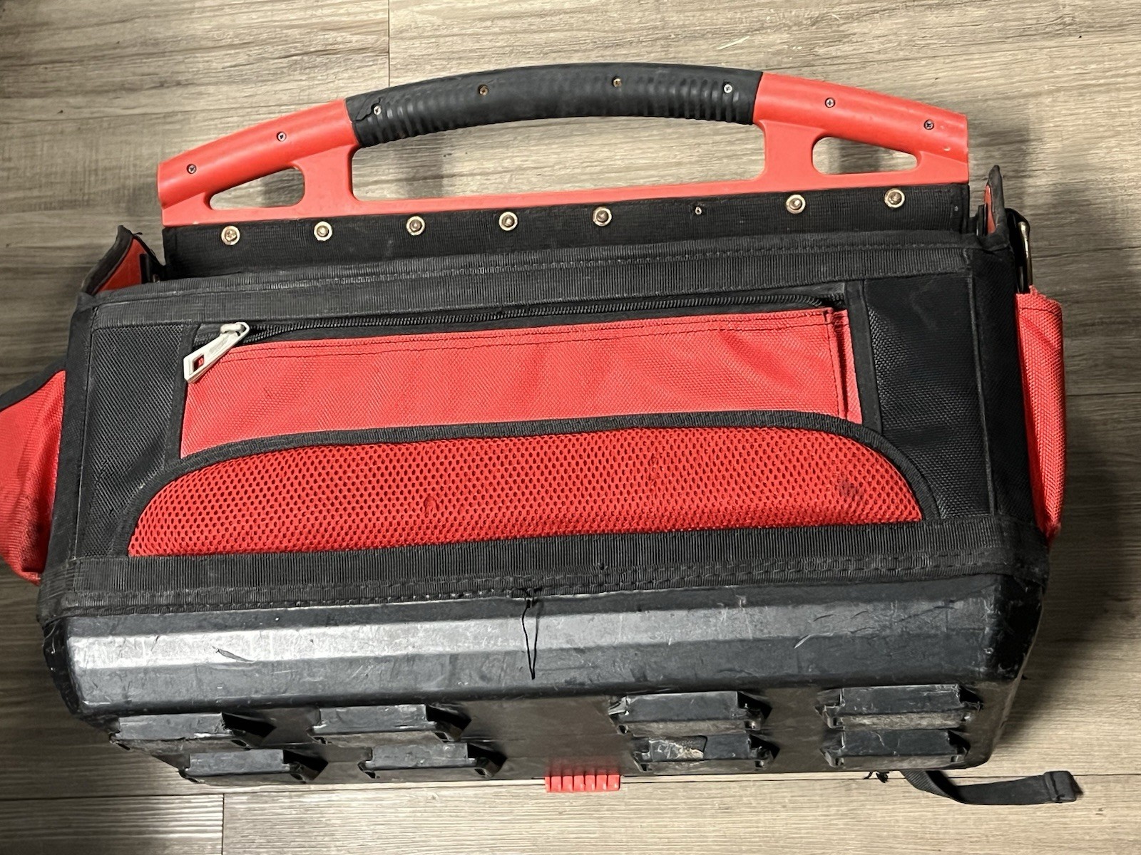 Milwaukee Packout Tool Bag Tote Fabric Red/Black with Handle