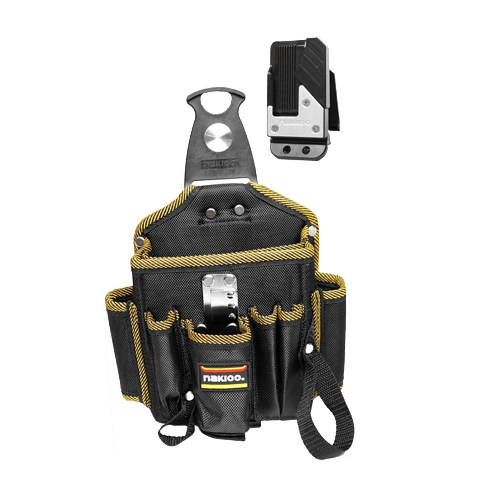 Tool Pouch with Belt Clip with Multiple Pockets Fast Installation Compact
