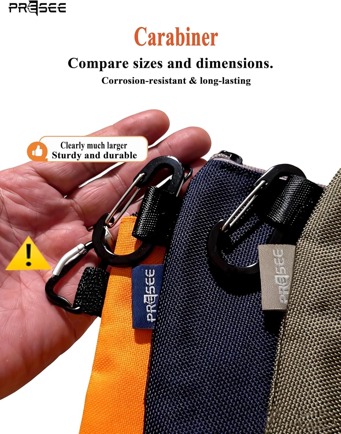 Heavy-Duty 1680D Waterproof Tool Pouch with Carabiner – Compact 10.5” Size