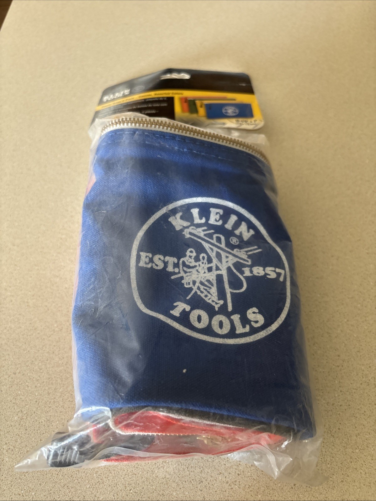 Klein Tools 5140 Zipper Tool Bags 12.5 x 7-Inch, 4 Pack Durable Canvas