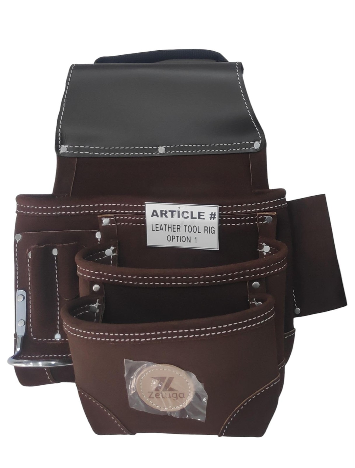 Sued Leather Tool Belt, Bag, Carpenter, Construction, Framers, Handyman and E…
