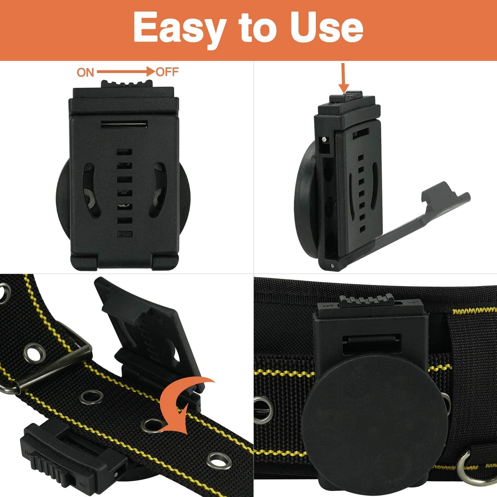 Tool Holster Belt Clip Heavy-Duty Belt Magnetic Clip Non-Slip Strong Magnetic