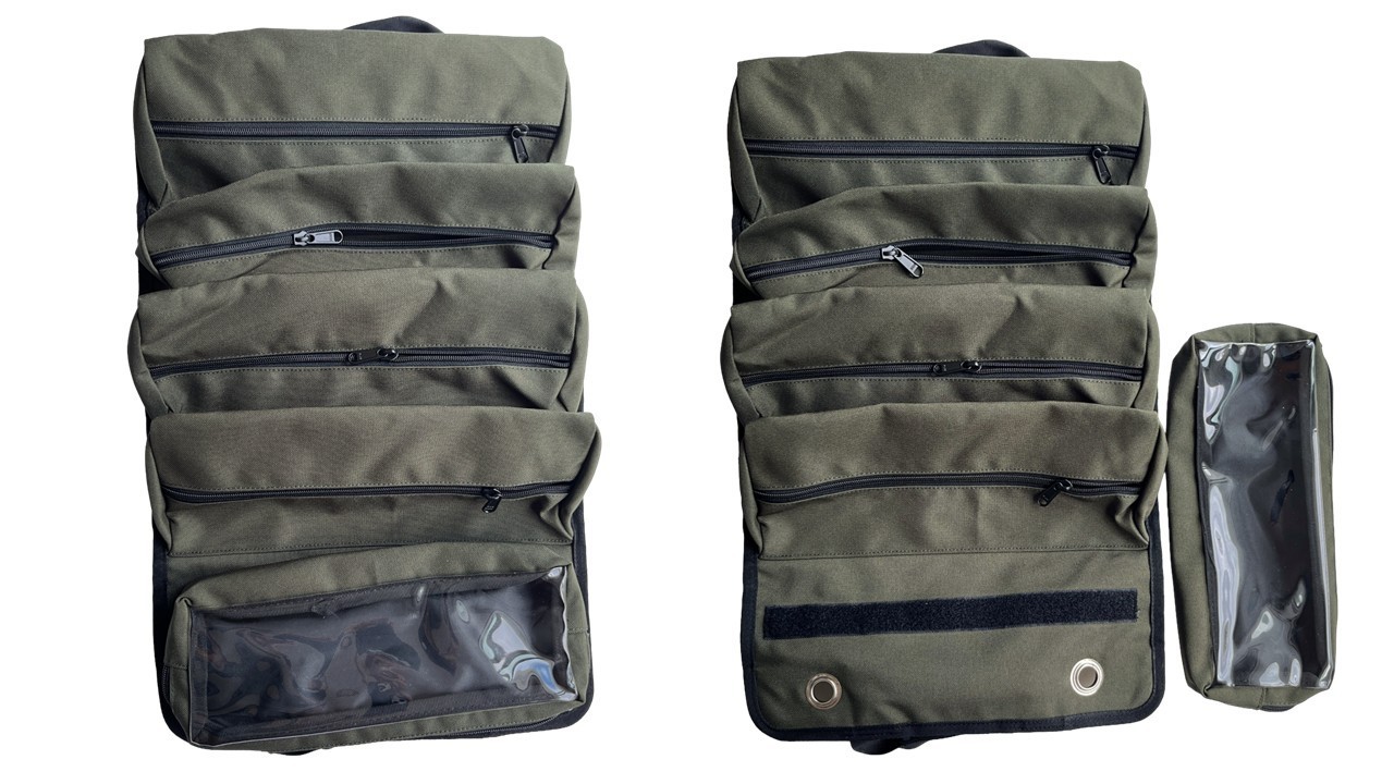 Roll up Tool Bag with Detachable Pouch
