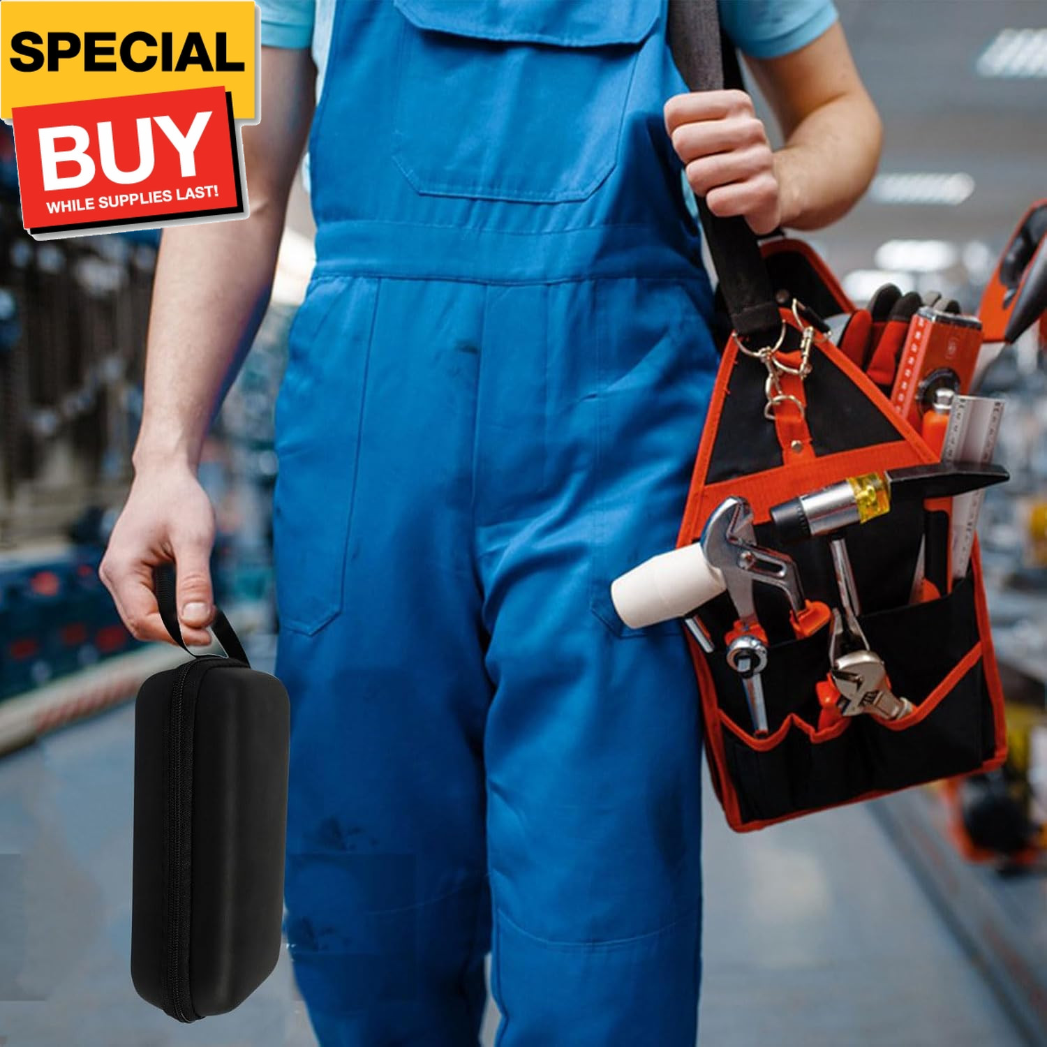 Waterproof EVA Protective Hard Tool Case 6 Inches Universal for Multimeter Digit