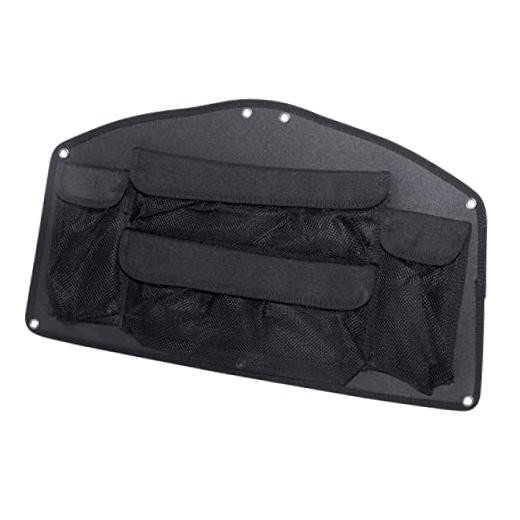 Black Motorcycle Rear Trunk Lid Organizer Multi Compartments Tool Bag