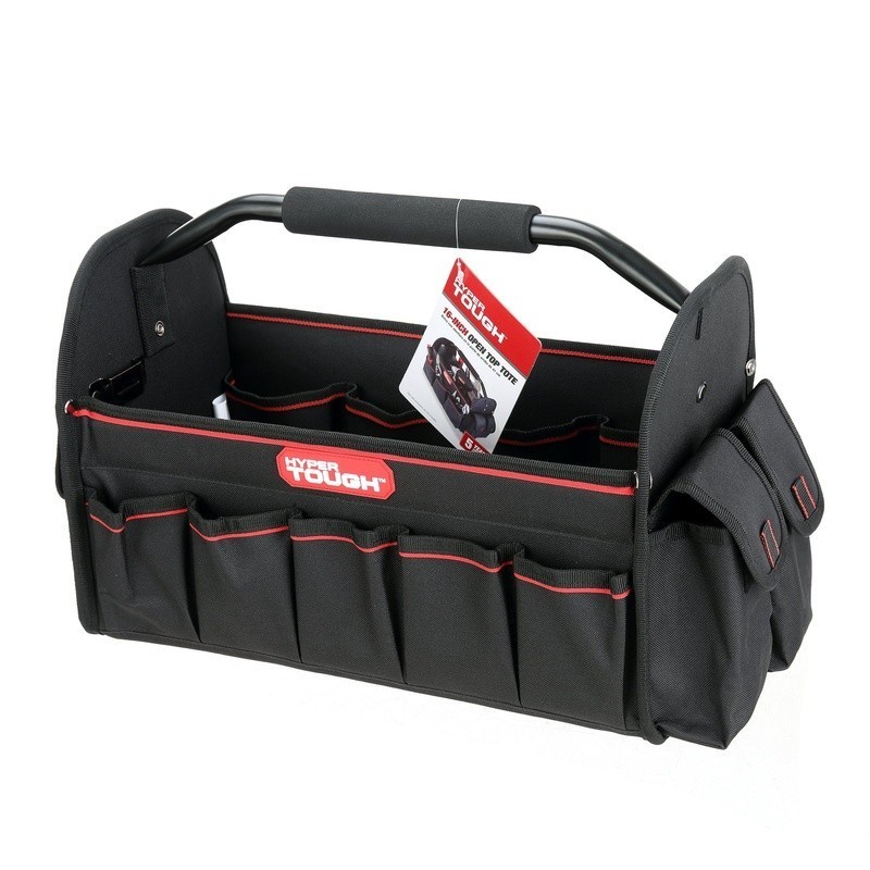 16 Inch Open Top Tool Tote Organizer W/ 20 Pockets Durable Storage Bag New