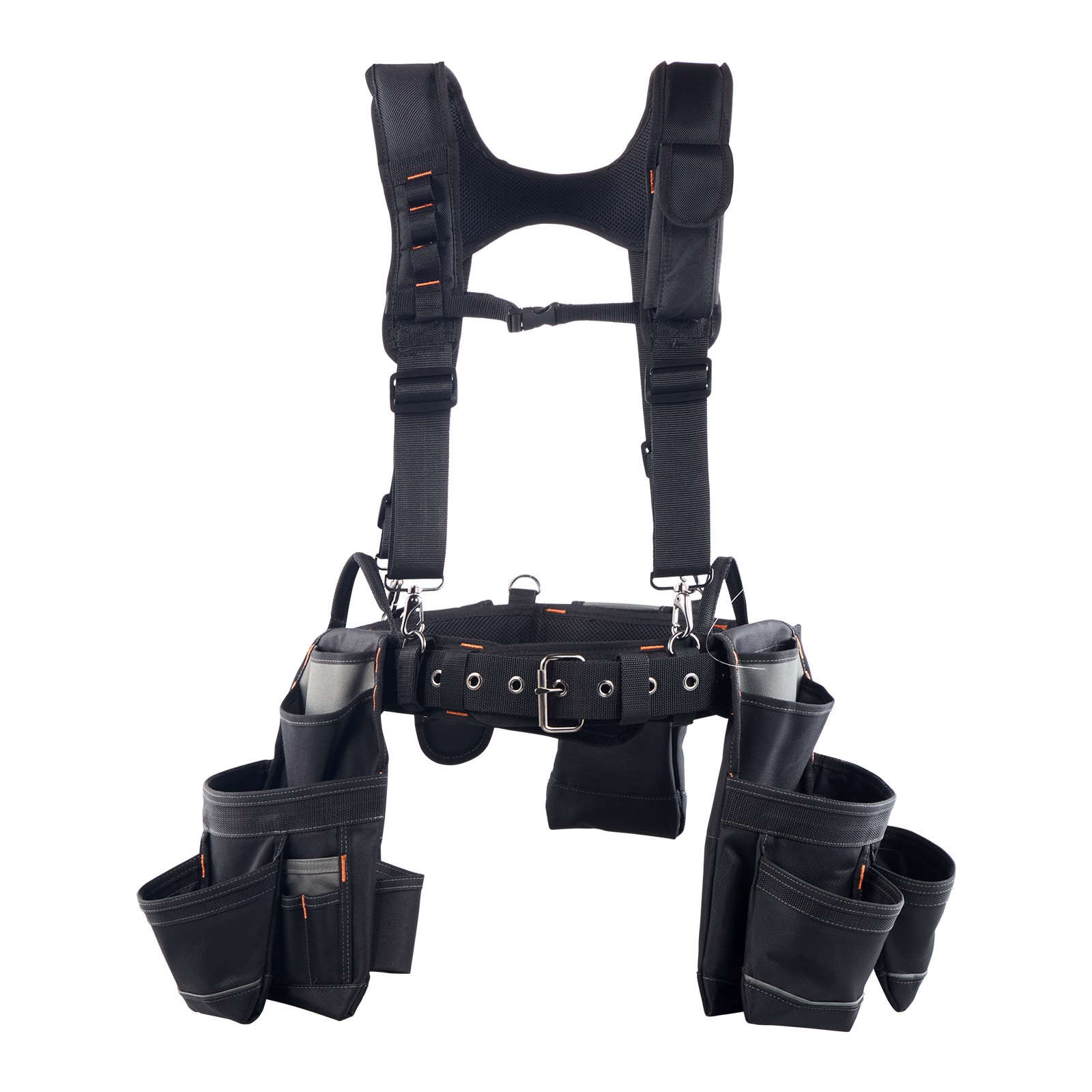 Uimoso Electrician’s Tool Belt with Suspenders and 19-Pocket Tool Pouch