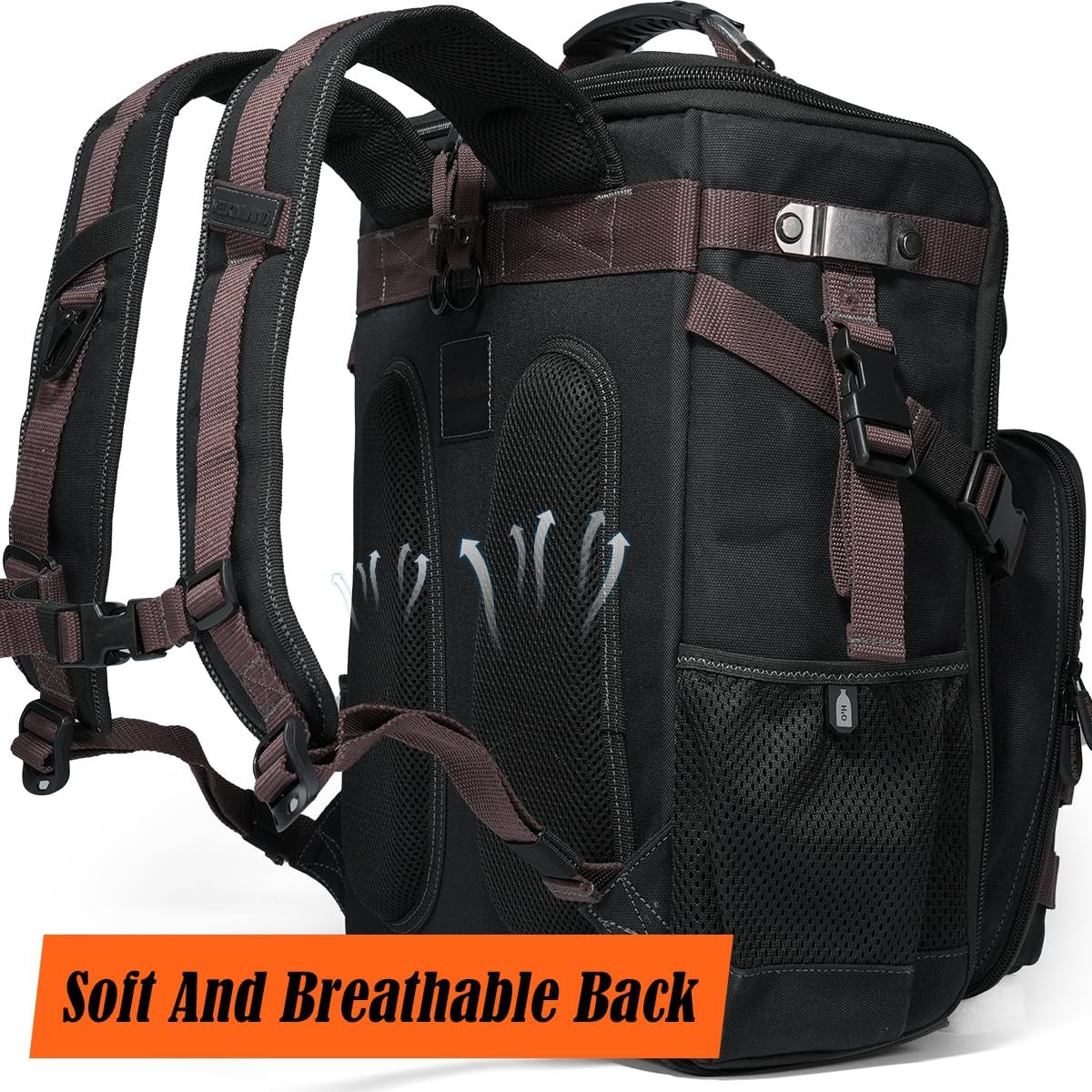 Heavy Duty 46-Pocket Waterproof Electrician Backpack for HVAC & Mechanics
