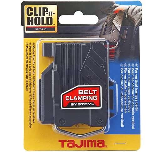 Tajima Clip-n-Hold – Vertical Belt Clamping System with Durable Plastic Black