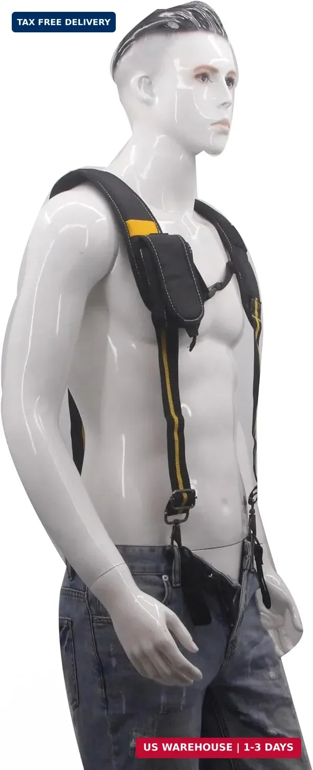 Cedriany Tool Belt Suspenders for Work Belt Suspenders Heavy Duty Padded with At