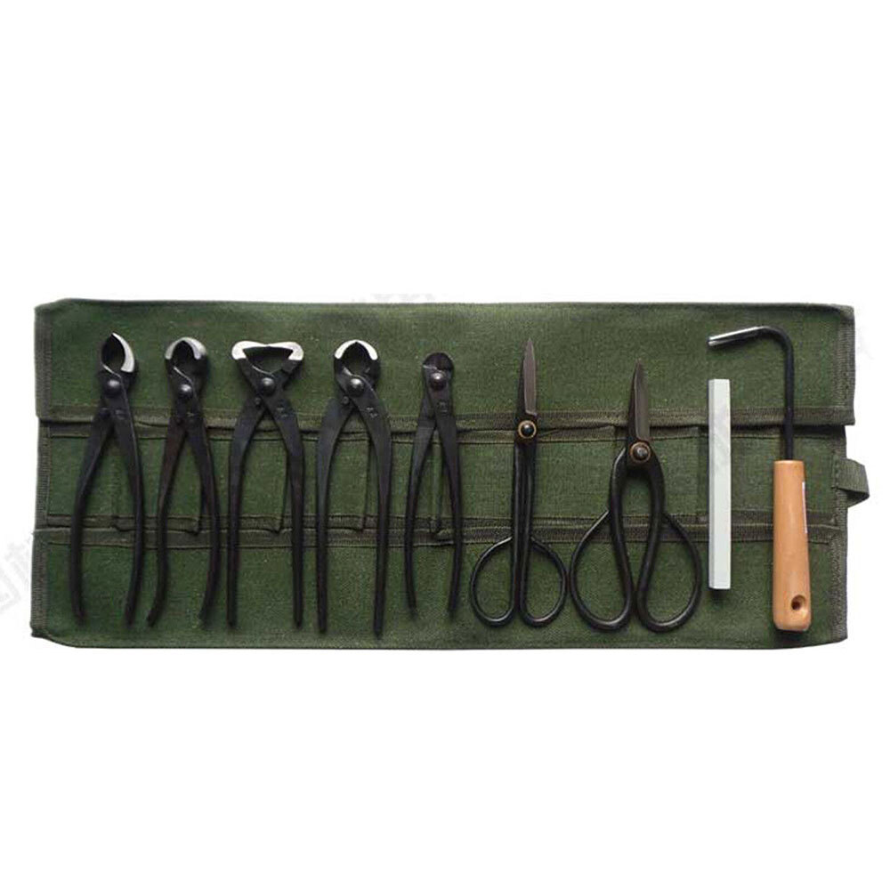 10 Pockets Canvas Spanner Wrench Tool Roll Up Storage bag Organizer Pouches AJ#