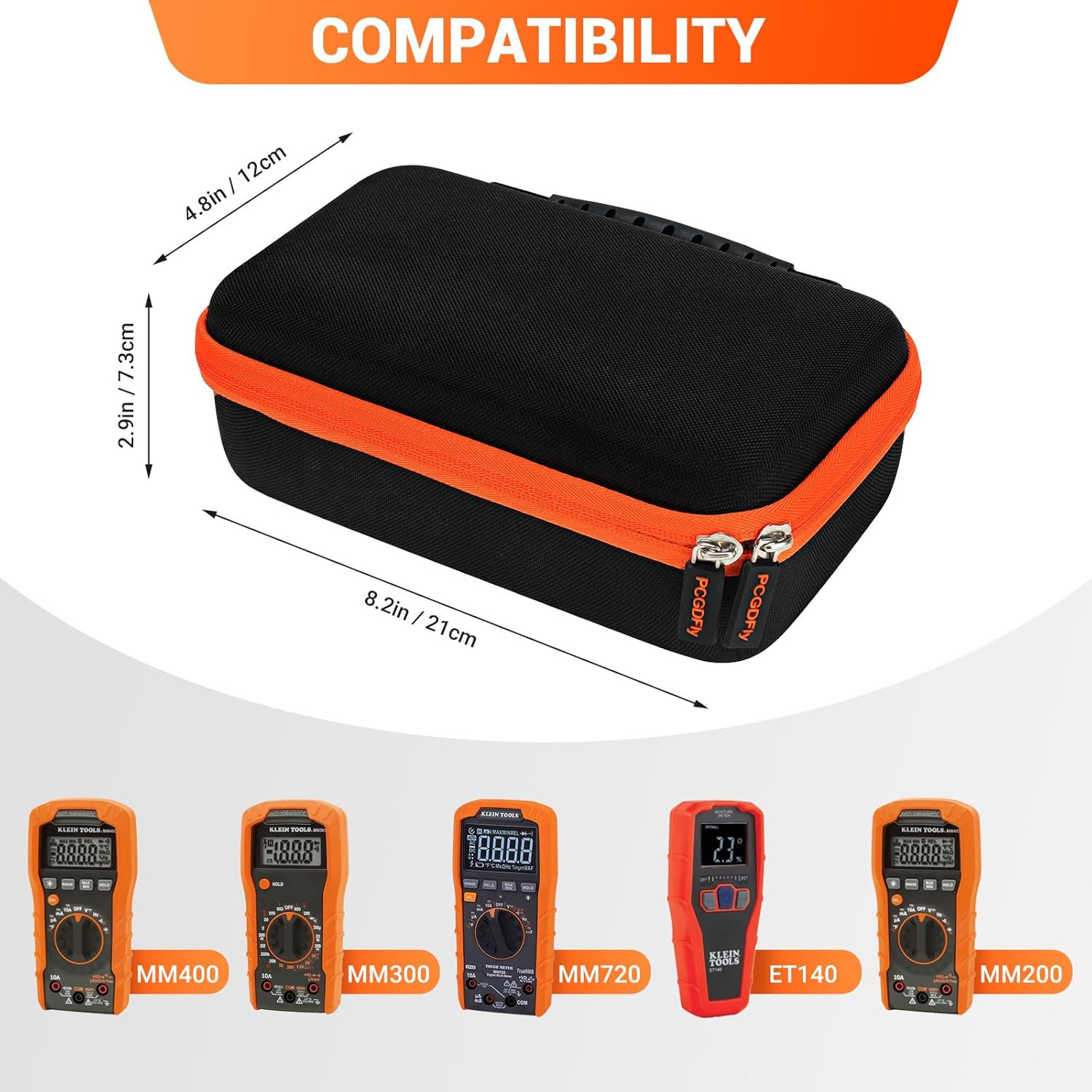 Hard Carrying Storage Case for Klein Tools MM400/ MM325/ MM450/ MM300/ MM200/ ET