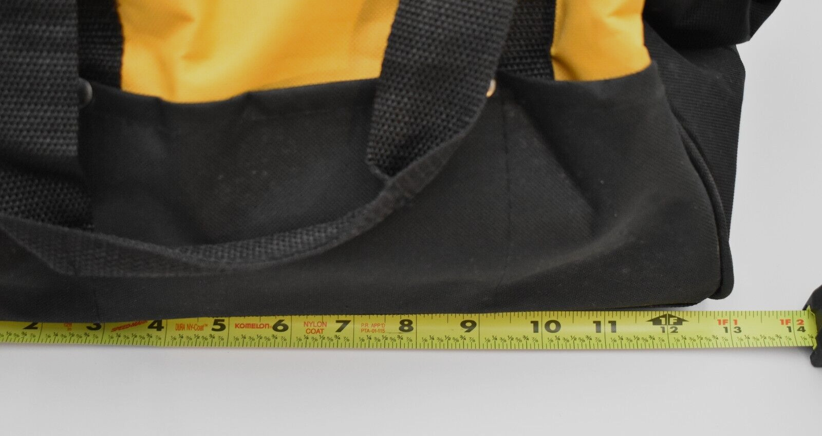 DeWALT 13 inch Mini Heavy Duty Contractor Tool Bag w/ Plastic Support Skids