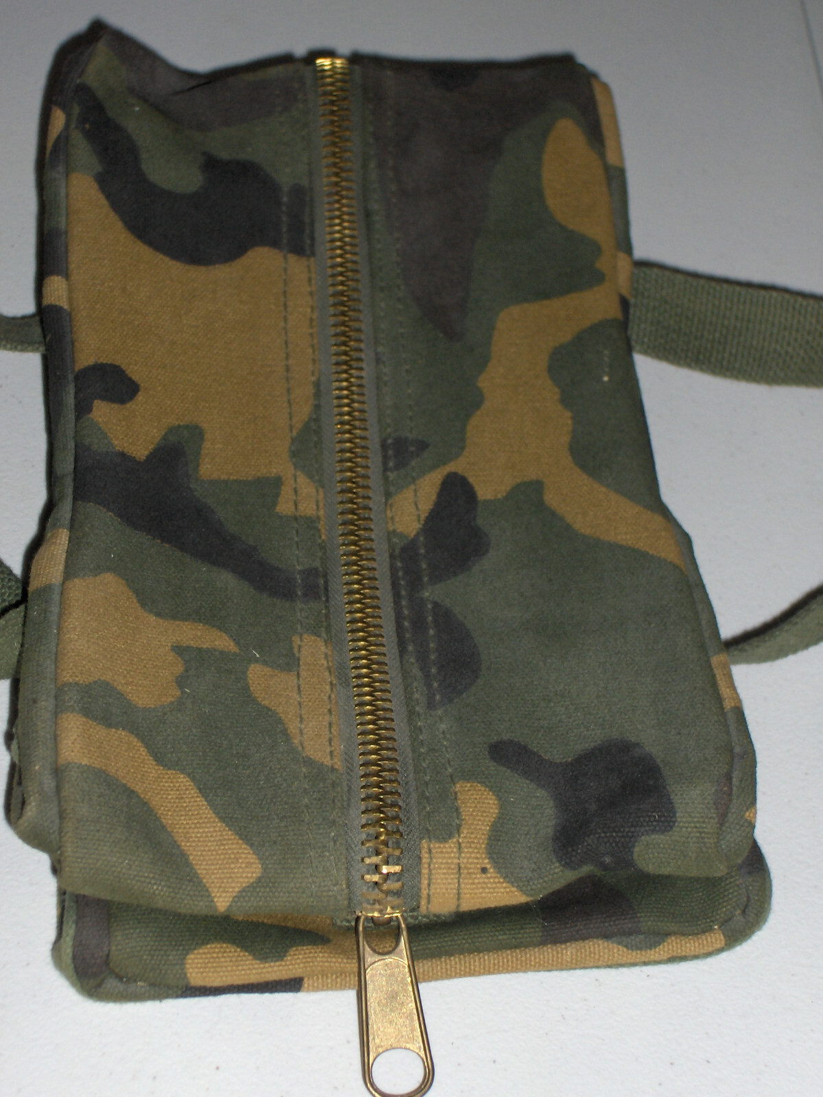 (2)TEXSPORT Cotton Canvas Tool Bag,2 Pockets,11″x6″x7″,11820, Black and Camo.