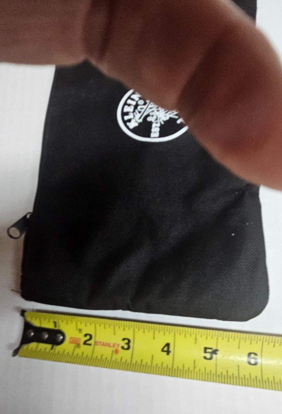 KLEIN EST EST. 1857 Tool Pouch Black Zipper Closure Heavy Duty 11 in. x 5″ Nylon