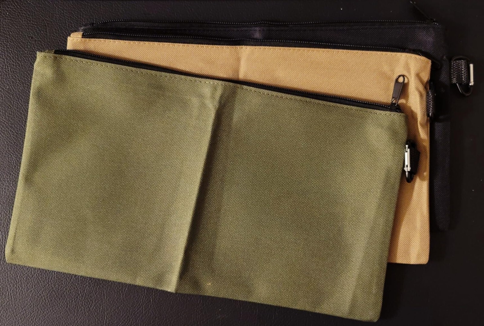 3 Pack Tool Bag Zipper Pouch, Premium Tool Pouch, Utility Multipurpose Storag