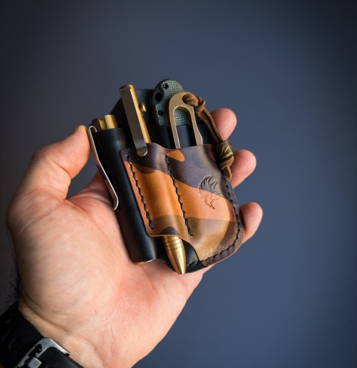 Leather Edc Pocket Organizer, Leather Edc Pouch, Edc Caddy, EDC Gear Pouch