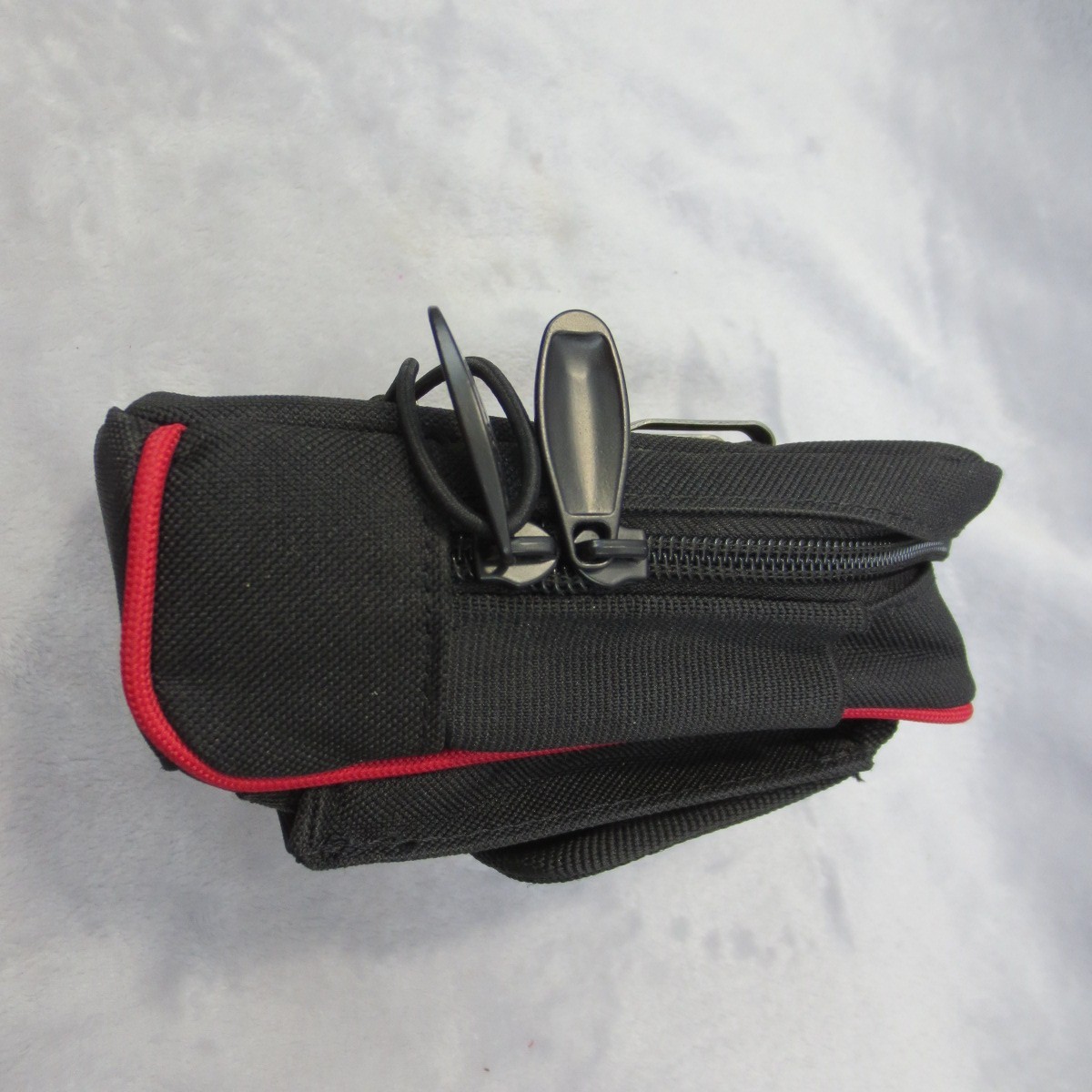 Husky Clip-on Tool Belt Zipper Pouch with Clip 6×4 In Water Resistant Heavy Duty