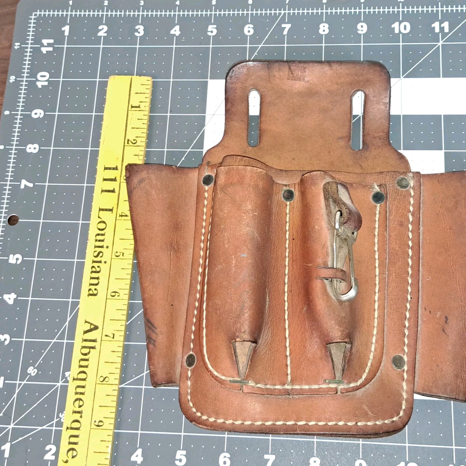 Bolen leather tool carrier pouch