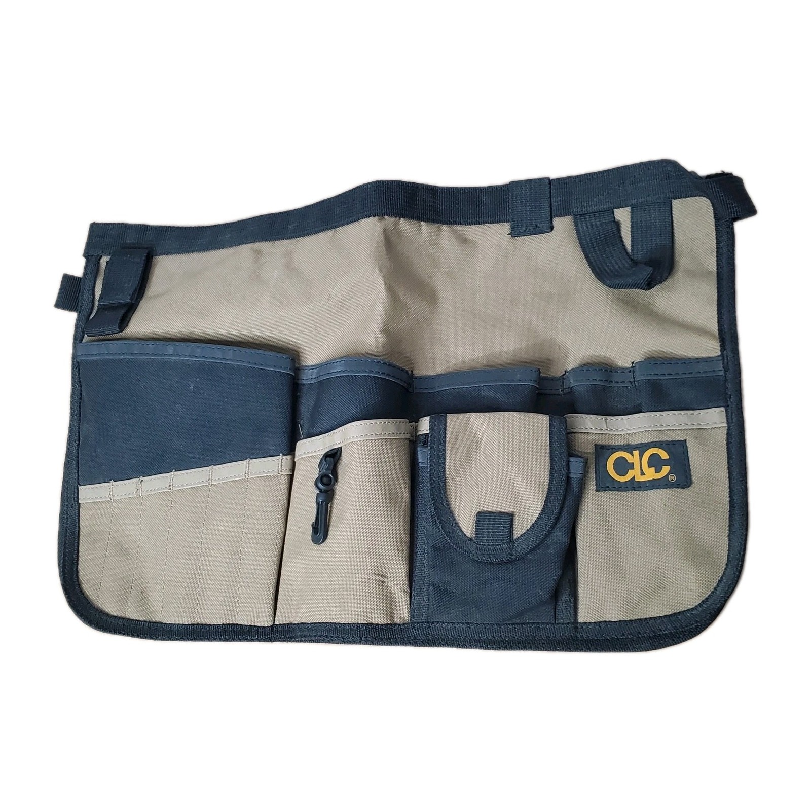 Custom Leather Craft CLC Multi Pocket Tool Pouch Bag Tan & Black Polyester