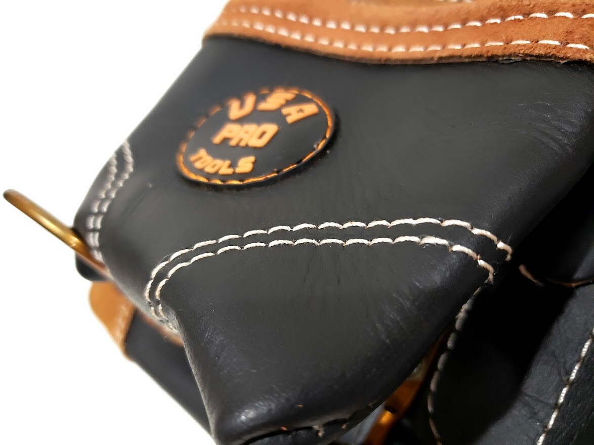 Ten Pocket Top Grain Leather Tool Pouch Carpenter,Construction,Framers,Handyman