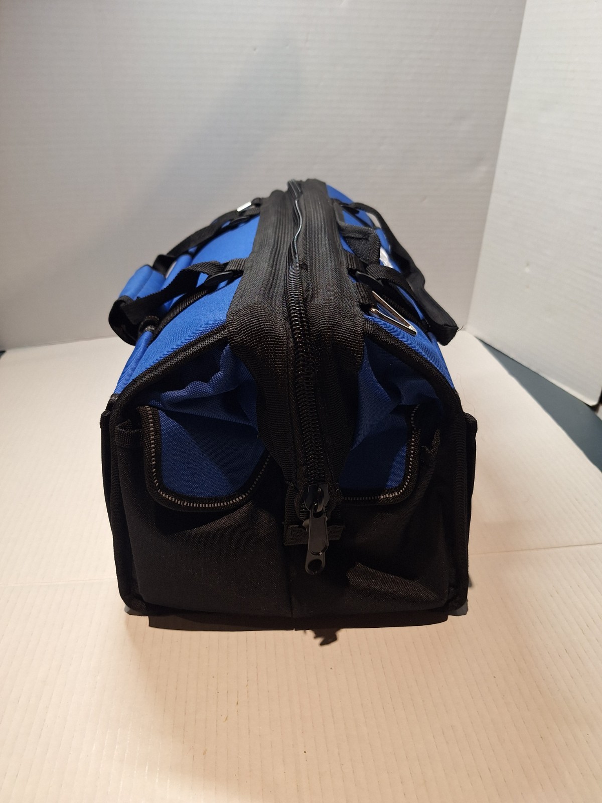 Kobalt Large Tool Bag, Hard Case, Canvas, Many Pockets, Heavy Duty 19″
