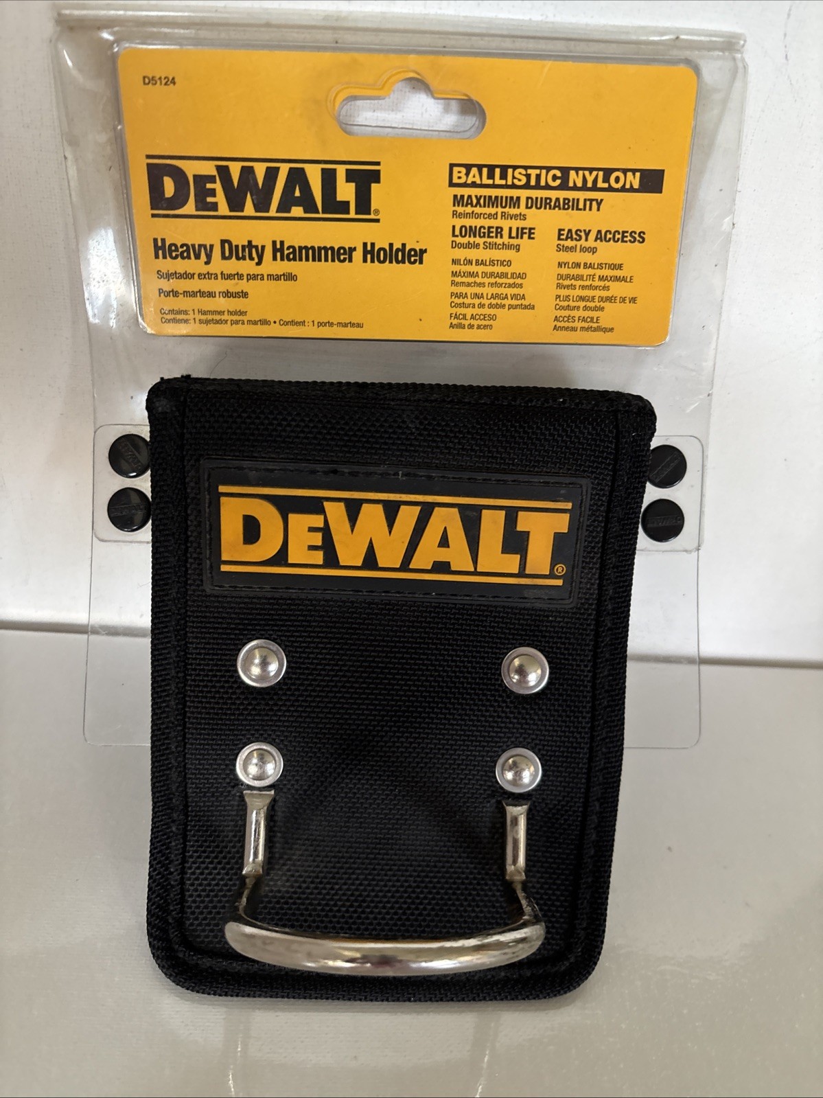 DeWALT D5124 Heavy Duty Hammer Holder BALLISTIC NYLON Brand New