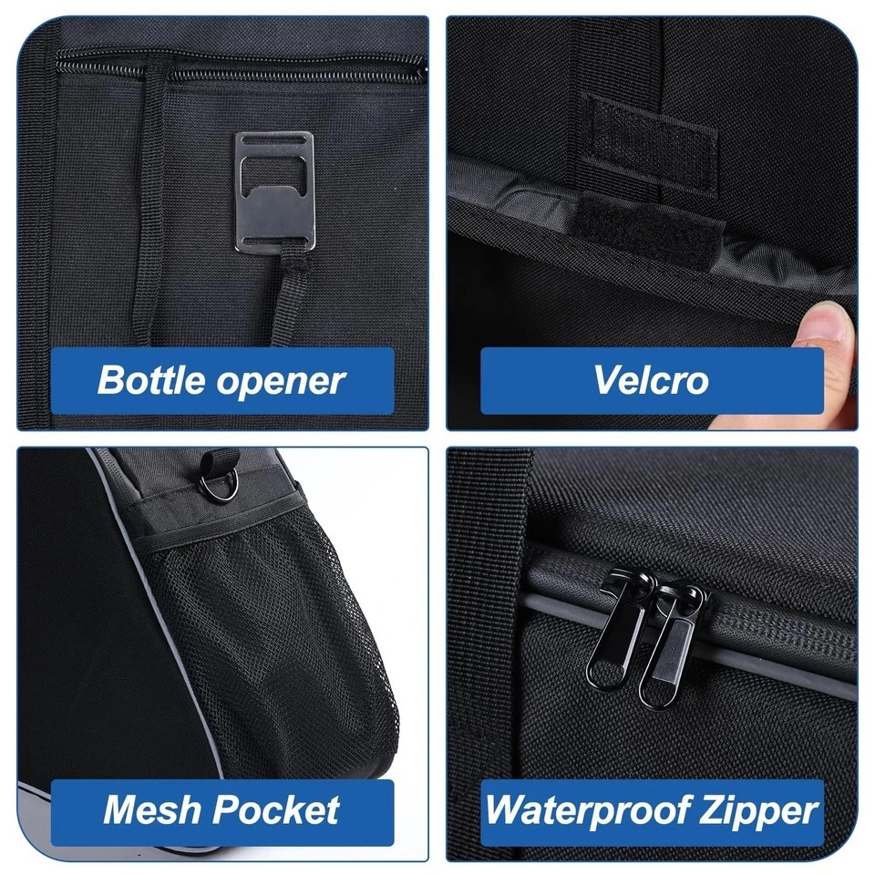 Motorcycle Saddlebag Cooler Bag, Leakproof Saddle Bag Cooler Beverage Waterpr…