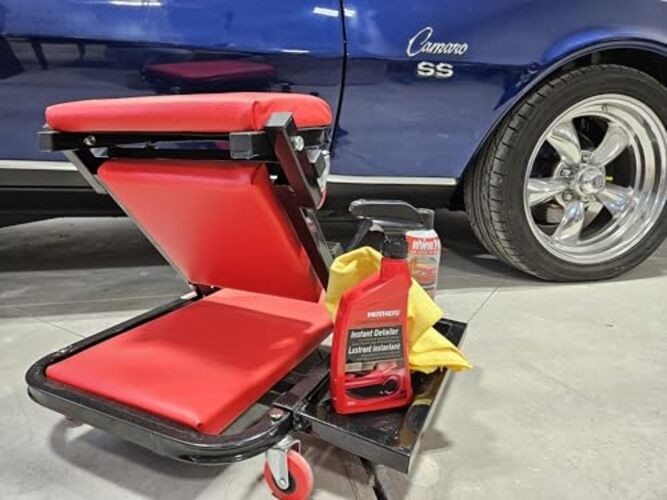 40″ Mechanics Creeper Z fold with Side Tool Tray, 3 in 1 Low Profile,7pc-2.5″