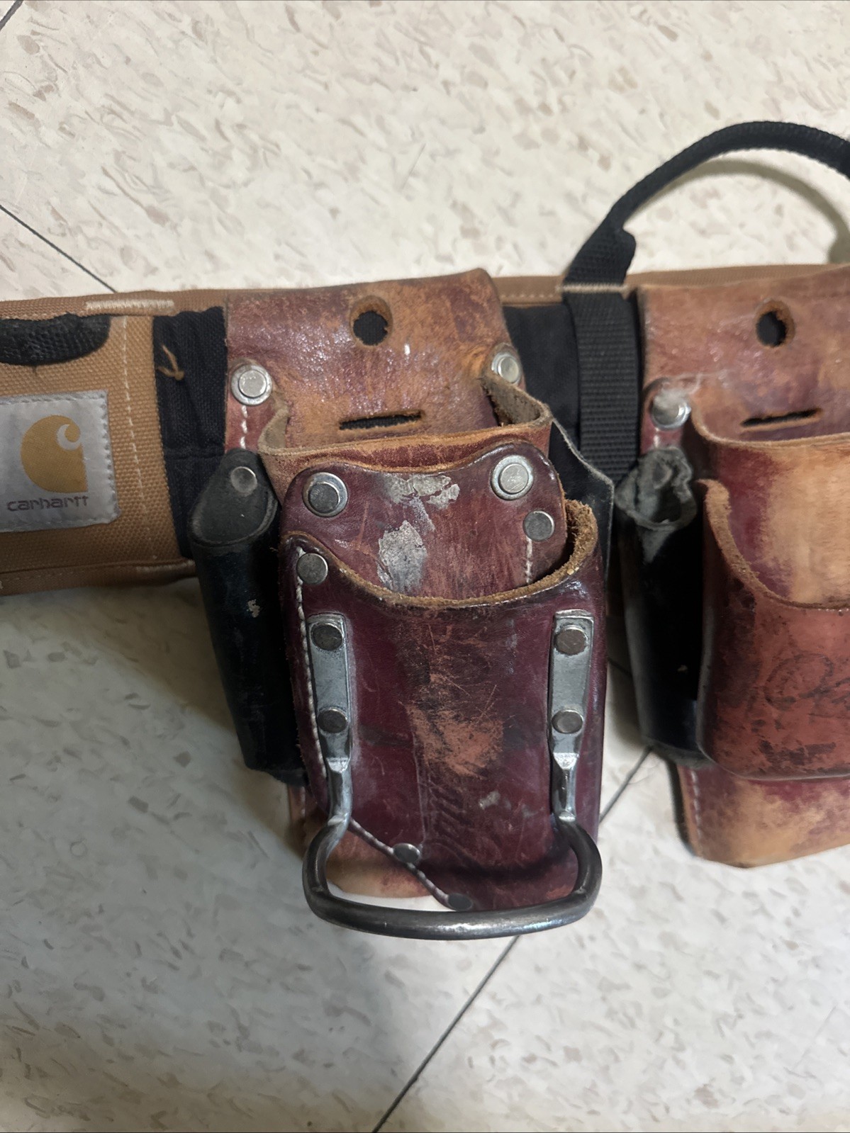 Occidental Leather Padded Toolbelt With Hammer Holder & Tape Holder