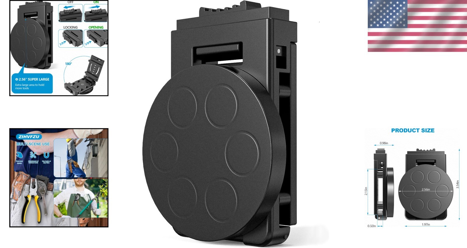 Lightweight Magnetic Clip for Tools