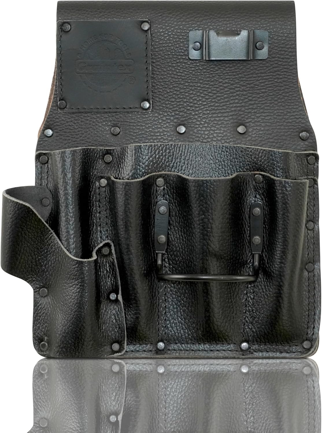 Drywall Pouch Heavy Duty Top Grain Leather, Steel Hammer Holder, Drywall Tool Be