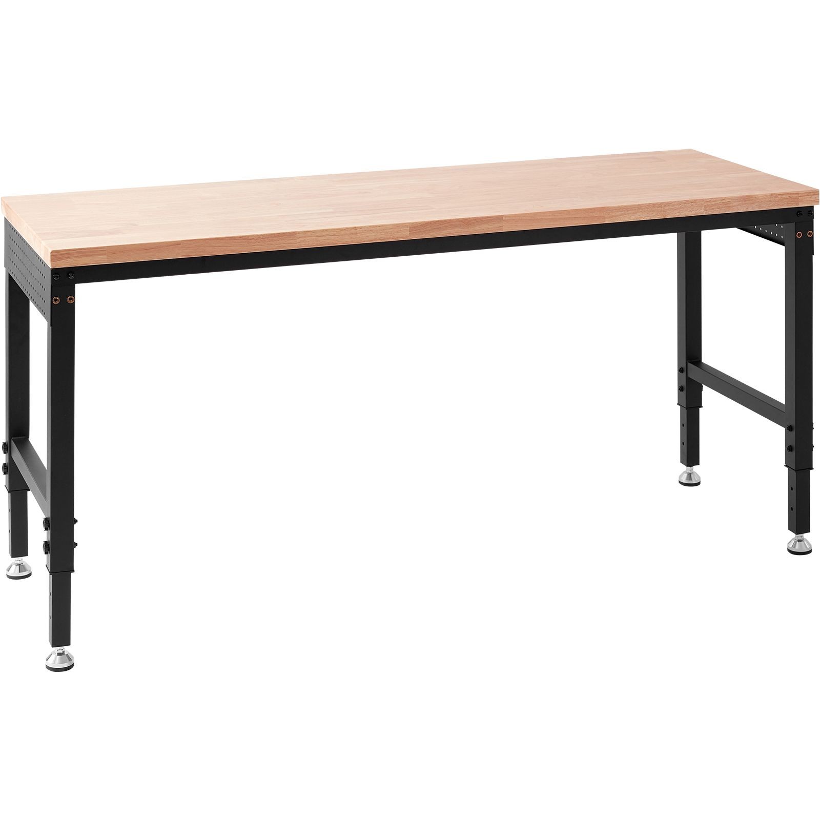 Adjustable Workbench, 72″ L X 25″ W Garage Worktable with Universal Wheels, 28