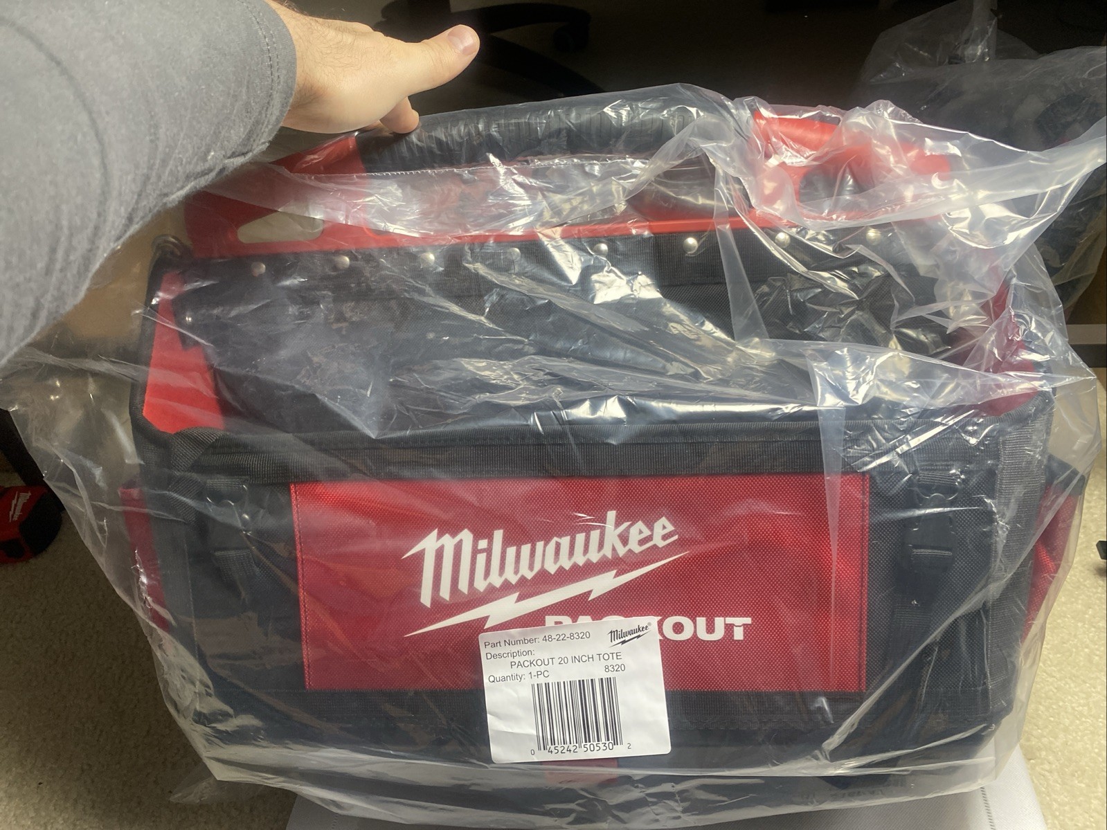 Milwaukee 48-22-8320 Ballistic Impact-Resistant 20″ Packout Tote Organizer
